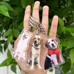 Cool Vibe Personalized Acrylic Pet Keychain with Pet Image-Photo Permanently |Perfect for Pet Lovers| Ideal for Pet Owners | customised Acrylic Pet printed Keychain