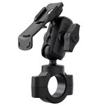 TUSITA Motorcycle GPS Mount - Holder Compatible with Garmin Handheld GPS - Double Socket Arm Handlebar Base