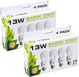 SunBlaster SL0900151 13 Watt CFL Compact Fluorescent Indoor Plant Grow Self-Ballasted Light Bulb Set (8 Lightbulbs)