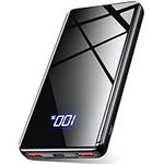 Lazci Power Bank, Portable Charger 22.5 W, Powerbank Fast Charging 20000mAh with USB C Input & Output, PD 3.0 QC 4.0, Mobile Phone Battery Pack Compatible with iPhone, Samsung Galaxy, iPad - Black