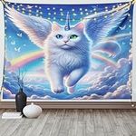 Ambesonne Cat Tapestry, Pegasus Lik