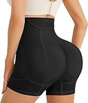 Nebility Women Seamless Butt Lifter Padded Shapewear Tummy Control Panties Waist Trainer Body Shaper Hip Enhancer Underwear Black