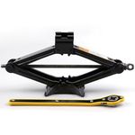 IMUU 1 Ton Scissor Jack with Lifting Rod All Hatchback & Sedan Speed Chromed Crank Handle. (Capacity 1000kg, 1 TON)