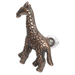 IndianShelf 2 Pack Giraffe Animal Kids Unique Drawer Knobs Nursery Dresser Pulls Iron Cabinet Handles Designer