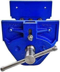 Yost Vises M7WW Rapid Action Woodworking Vise | Quick Release Lever for Quick Adjustments | 7 Inch Jaw Width | Made with Heavy-Duty Cast Iron | Blue