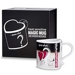 Froster Magic Mug, Heat Changing Mug with Hidden Message, I Love You Gift, Heart Cup for Valentines