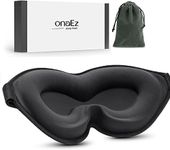 onaEz Sleep Mask, Super Soft Comfort Milk Ice Silk Sleep Masks 3D Contoured Cup Blindfold Eye Mask Concave Molded Light Blocking Eye Cover for Travel, Yoga, Nap, All Night Sleeping