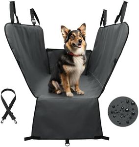 Navaris Funda de Asiento Trasero para Coche - Protector Cubre Asientos Traseros para Transporte Perro o Perros - Manta Impermeable Cubierta Protectora de Poliéster con Laterales