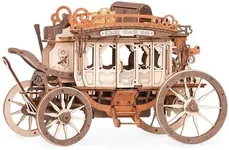 Wowood 3D Wooden Puzzles for Adults, 3D Puzzle Music Box, Model Car STEM Kits, Models for Adults to Build, Valentines Day/Birthday Gifts, Hobby for Teen Adults（Stagecoach）