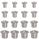 Wolfride Dowel and Tenon Center Set Dowel Pin Center Point Dowel Transfer Plugs Dowel Alignment Tool 6mm 8mm 10mm 12mm (16PCS)