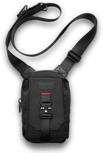 MVRK Phone Holder - Small Crossbody Shoulder Bag - Tailored to Snugly Fit Both iPhones and Androids, Black