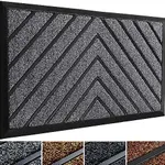 ubdyo Extra Durable Doormat - Efficient Dirt Trapping - Ideal for Entryway - Front Porch Rug - Outdoor Door Rug - Outdoor Floor Mat - Doormat Outdoor - Entrance Door Mat - 30''x17'' - Dark Grey