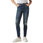 Lucky Brand Women's High Rise Bridgette Skinny Jean, Lonestar-Destruct, 28