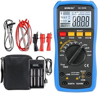 SNAKOL 2In1 Handhold Insulation Resistance Meter ＆Digital Multimeter，20GΩ 1000V Megohmmeter，Voltmeter, Hz，Ohm Meter，100mF Capacitance Gauge，Diodes，Auto-ranging，TRMS，Multi-Function Electrical Tool