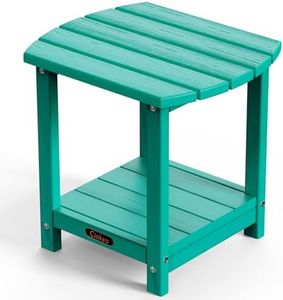 Ciokea Tabella all'aperto di plastica dell'estremità di Adirondack, tavolino da salotto del patio