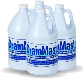 DrainMaster Commercial Drain and Grease Trap Cleaner/Concentrated Enzyme Drain Cleaner/Organic Liquid Bacteria For Plumbing Lines (4-Gallons)