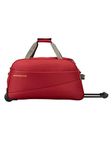 Aristocrat Polyester 52 Cms Wheel Travel Duffle Bag (Red), 30 Centimeters