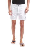 U.S. Polo Assn. Mens Pure Cotton Brushed Elastic I108 Boxers - Pack Of 1 (WHITE L)