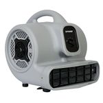 XPOWER P-400 1/4 HP 1600 CFM 3 Speed Multipurpose Air Mover, 3.0-Amp