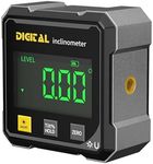 SSKFHGI Digital Angle Finder with Electronic Laser, 4-Side Magnetic Angle Gauge, Cube Inclinometer, Table Saw Miter Protractor, Woodworking Measuring Tool, Level Box for Hanging