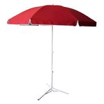 FunSiper Garden Umbrella Outdoor Big Size with Stand Red Color 43in Waterproof/Sun lite Proof Super Cloth Patio Garden Outdoor Umbrella (Red) Pack of 1