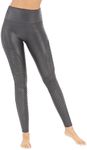 SPANX Faux Leather Moto Leggings - Seamless Tummy Control - Contoured Leather Leggings - for Fashion & Everyday Wear - Very Black - Plus Size, 25.75 Inch Inseam - 3X