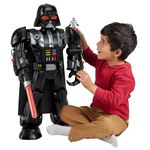 Fisher-Price Imaginext STAR WARS Darth Vader Bot 2+ Ft Tall Toy, Lights Sounds & Stormtrooper Metal Character Key for Kids Ages 3+ Years, HXG51