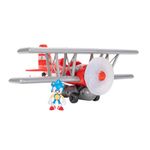 Sonic The Hedgehog Tornado Biplane Playset by JAKKS Pacific, includes 6cm Sonic Action Figure, Spinning Propeller, Light Up Flame, 6 Sound Effects, Dynamic Motion Based Play, Blue