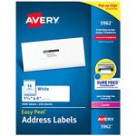 Avery 1-1/3 x 4 Inch White Mailing Labels 3500 Count (5962)