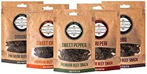 The Biltong Factory 5 x 30g Packs of Premium Biltong (Variety Pack - 1 packet of each Flavour)