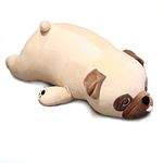 Bulldog Plush Toy, 50 cm Stuffed Animal Throw Plushie Pillow Doll, Soft Fluffy Puppy Dog Hugging Cushion - Present for Every Age & Occasion