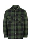 Champion Mens Kinross Fleece Padded Lumberjack Style Shirt Green L