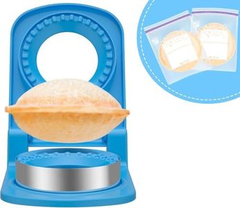 Sandwich Cutter and Sealer,Round Sandwich Cutters for Kids Lunch,Peanut Butter Jelly Sandwich Cutter,Ideal for School Lunch Boxes and Bento Boxes Boys Girls(Round Blue+Bags)