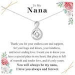 VOSAP Nana Gifts, Nana Necklace Infinity Pendant Necklace Gifts for Nana, Great Nana Birthday Gifts Mothers Day Christmas Presents for Nana