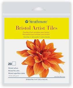 Strathmore Artist Tiles 4"X4" 20/Pkg-Bristol Vellum -62105970