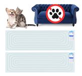 PAPARELA Scat Shock Mat for Dogs and Cats Indoor, Pet Shock Mats for Training Pets, Electric Repellent Mat Keeps Dogs and Cats Off Counter, Couch and Sofa, 3 Training Modes (60"x 12" Two Pieces)