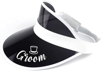 Groom Visor - Bachelor Party Hat for Groom to Be | Funny Accessory Bridal Shower Accessories Men Gifts Decorations Decor Wedding Ideas Hats Black Cap Favors Pool Gag Gift Decoration Supplies Idea