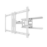 Kanto PDX680W Full Motion Articulating TV Wall Mount for 39-inch to 80-inch TVs Weighing up to 125 lb | Integrated Cable Management | Low Profile | 24" Extension | White