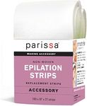 Parissa Epilation (Waxing) Non-Woven Cloth Strips, Replacement Strips for use with Hair Removal Liquid Wax, 100 x Large Size Strips 9'' x 3'', 100 count