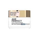 L’Oréal Paris Night Cream for Mature Skin, Age Perfect Collagen Expert Retightening Night Cream 50+, Firmer, Moisturised, Nourished Skin, Targets Firmness & Age Spots, Micro Collagen Peptides, 50ml