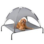 PRAISUN Outdoor Dog Bed with Canopy