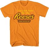 Reese's Mens Peanut Butter Cup Shirt - Classic How do You eat a Shirt Graphic T-Shirt, Orange, X-Large