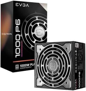 EVGA Supernova 1000 P6, 80 Plus Platinum 1000W, Fully Modular, Eco Mode with FDB Fan, Includes Power ON Self Tester, Compact 140mm Size, Power Supply 220-P6-1000-X3 (UK)