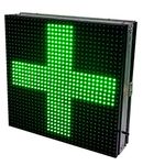 AL-QURAISH MEDICAL PLUS SIGN Led Running/Scrolling Programable Text Message Display Board WI-FI (GREEN, 1FT. × 1 FT. SINGLE SIDE)