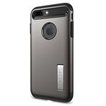 Spigen Slim Armor Works with Apple iPhone 7 Plus Case (2016)/ iPhone 8 Plus Case (2017) - Gunmetal