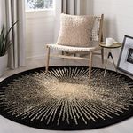 Round Handmade Thick Woolen Anti Slip Carpet and Rugs for Living Room Bedroom Hall Dinning Room Carpets 5x5 feet