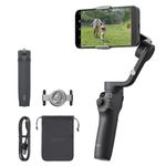 DJI OSMO Mobile 6 Smartphone Gimbal Stabilizer, 3-Axis Phone Gimbal, Built-in Extension Rod, Portable and Foldable for Android & iPhone, Vlogging Stabilizer, YouTube, Instagram Reel Video, (Black)