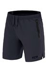 TCA Tech Boys Football Shorts - Lightweight Boys Sports Shorts w/Zip Pockets - Boys Shorts, Kids Shorts, PE Shorts - Smoke Grey, 8 Years