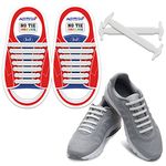 HOMAR No Tie Shoelaces for Kids and Adults Stretch Silicone Elastic No Tie Shoe Laces