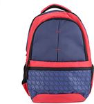 QIPS 27 Ltrs 1000D Polyester Casual Backpack Bag, Navy/Red